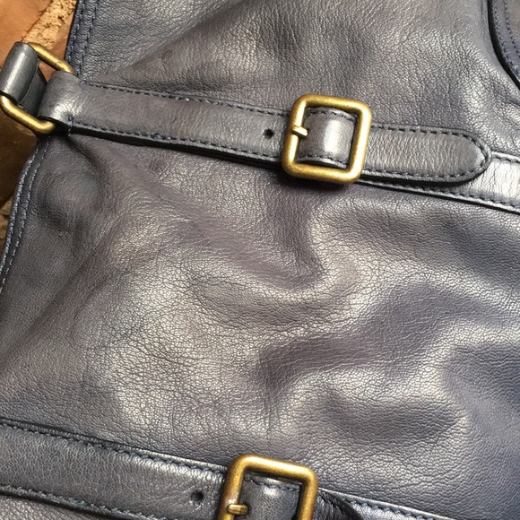 Navy Frye Lily Tote - Picture 8 of 8